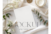 Minimal Botanical Invitation Mockup, a Mockup by MockupWizard (Thumbnail 1 of 4)