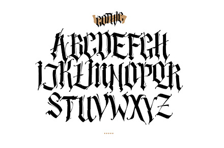 Gothic Font, a Blackletter Font by GeekClick