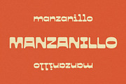Manzanillo Typeface, a Sans Serif Font by Bone Idle Goods (Thumbnail 1 of 3)