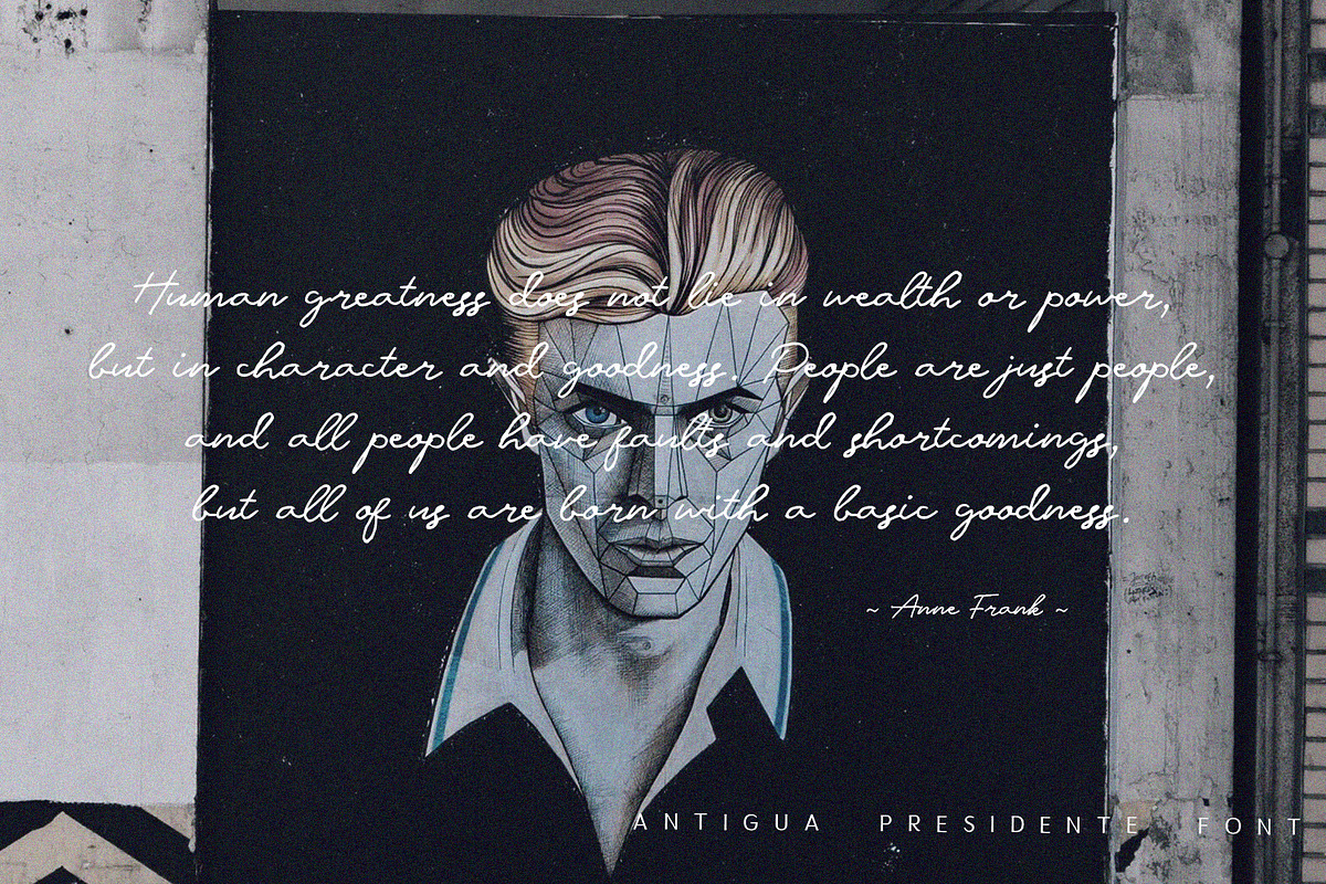 Antigua Presidente - Script Font preview 5