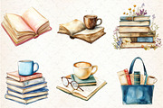 Book Lover Clipart, an Illustration by Libby Wishes (Thumbnail 5 of 5)