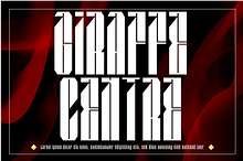 GIRAFFE CENTRE Font