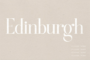 Edinburgh A Classic Serif