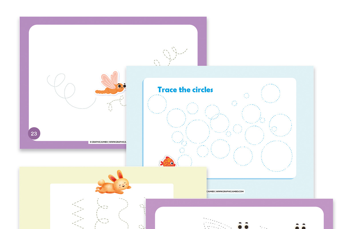 25 Tracing Practice Sheet Activities, an Education Illustration by Design Unique (Photo 3 of 8)