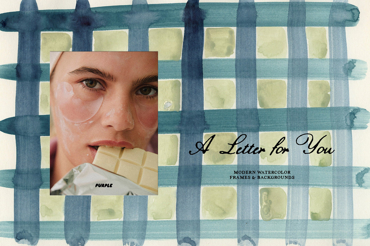 A Letter for You: Watercolor Collage, an Object Graphic by Purple (Photo 16 of 16)