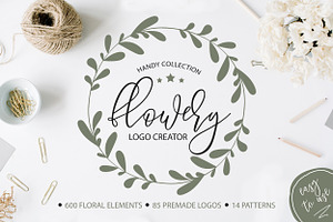 SALE Flowery Logo Creator