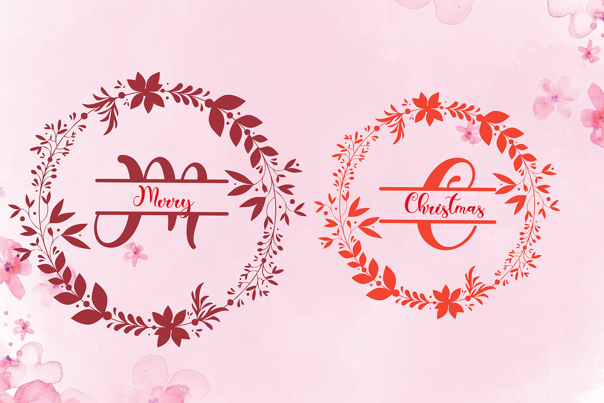 Christmas Holiday monogram, a Handwritten Font by Yoga Letter (Photo 2 of 5)