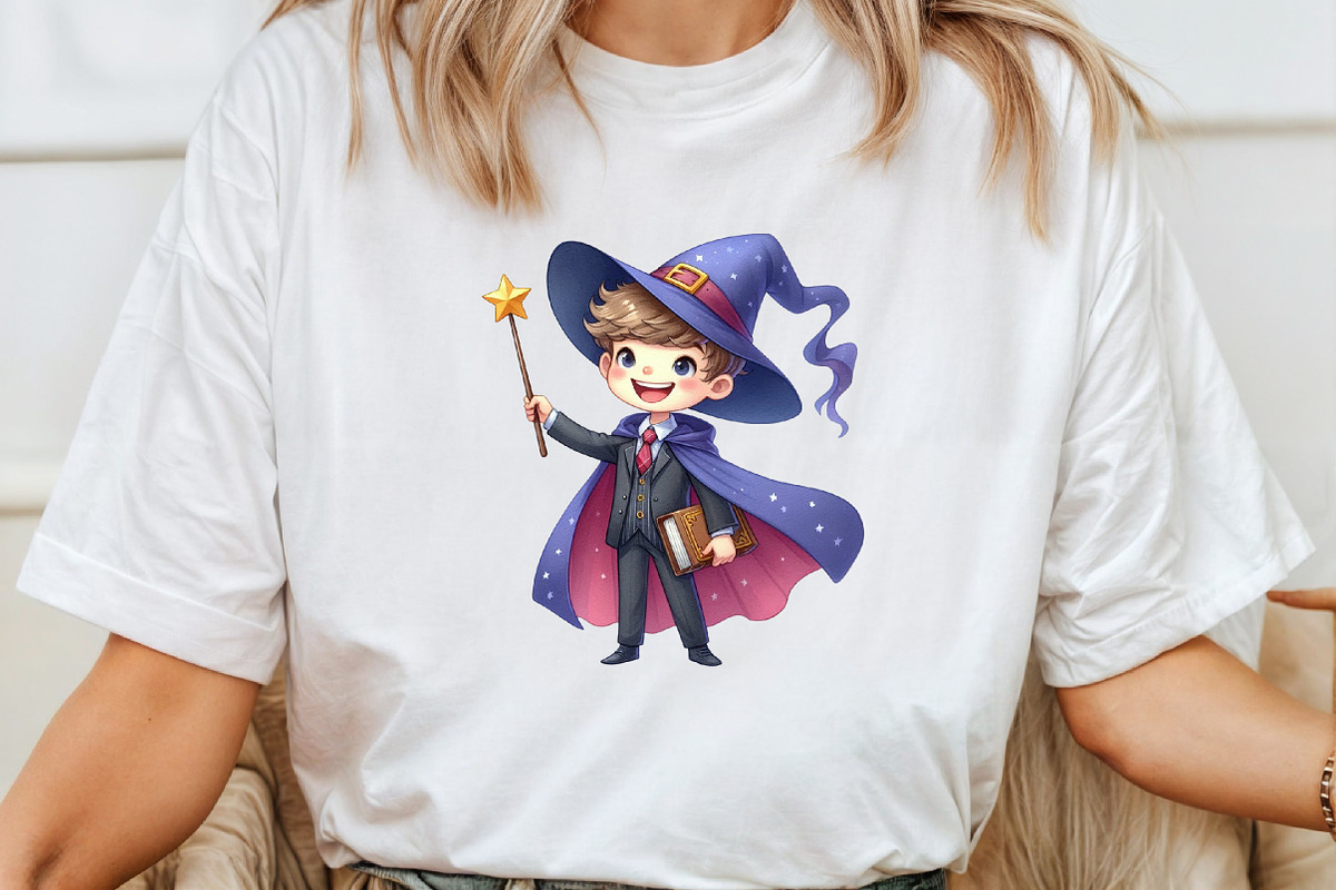 Cute Wizard School Clipart, an Illustration by Pixels.Craft (Photo 6 of 7)