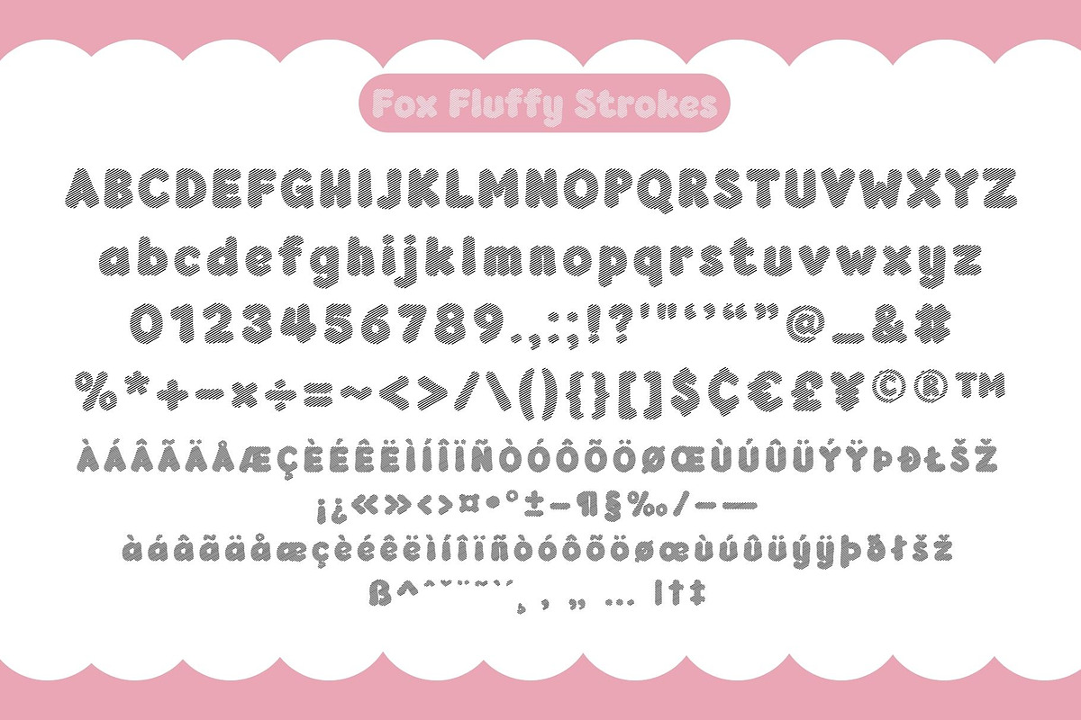 Fox Fluffy 5 Fonts Style, a Handwritten Font by Fox7 By Rattana (Photo 8 of 11)