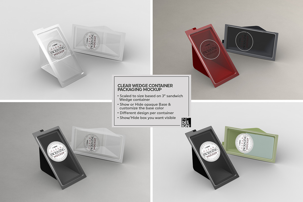 02 Clear Container Packaging MockUps, a Cups & Container Mockup by INCDesign (Photo 21 of 22)