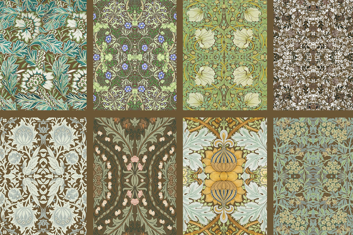 William Morris Seamless Patter 13, a Pattern Graphic by ARTOZEN DIGITAL (Photo 17 of 19)