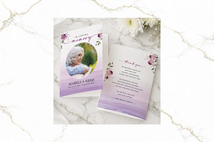 Funeral Bifold Program Canva FR009, a Brochure Template by TyphoonStudio