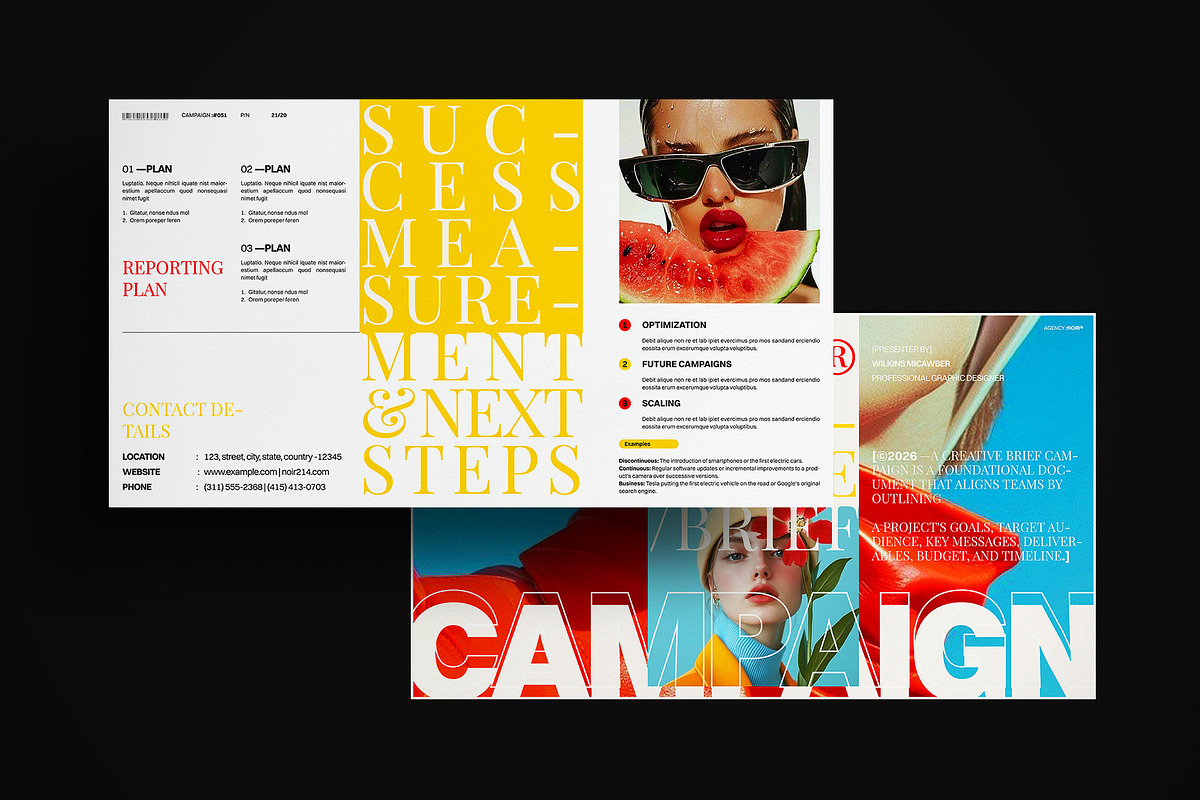 Creative Brief Campaign Template, a Presentation Template by ArtisanaAura (Photo 9 of 9)