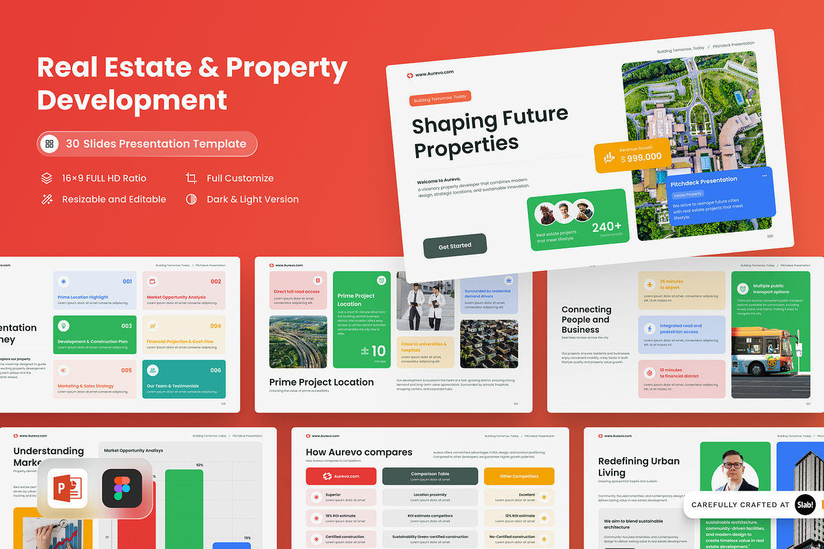 Real Estate & Property Development, a Presentation Template by SLAB! Design (Photo 1 of 6)