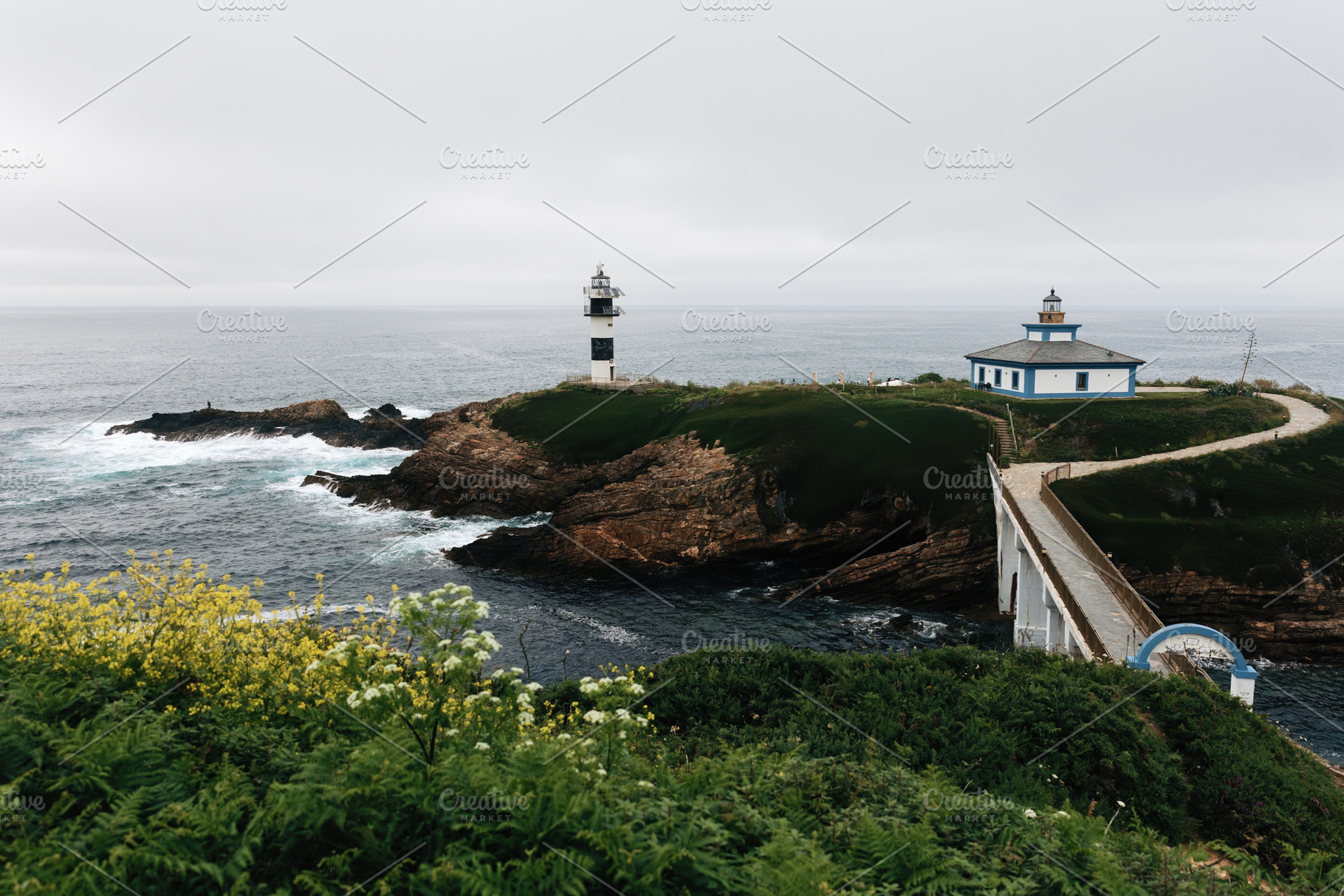 Isla Pancha Lighthouse in Ribadeo on, a Holiday Photo by Perpis