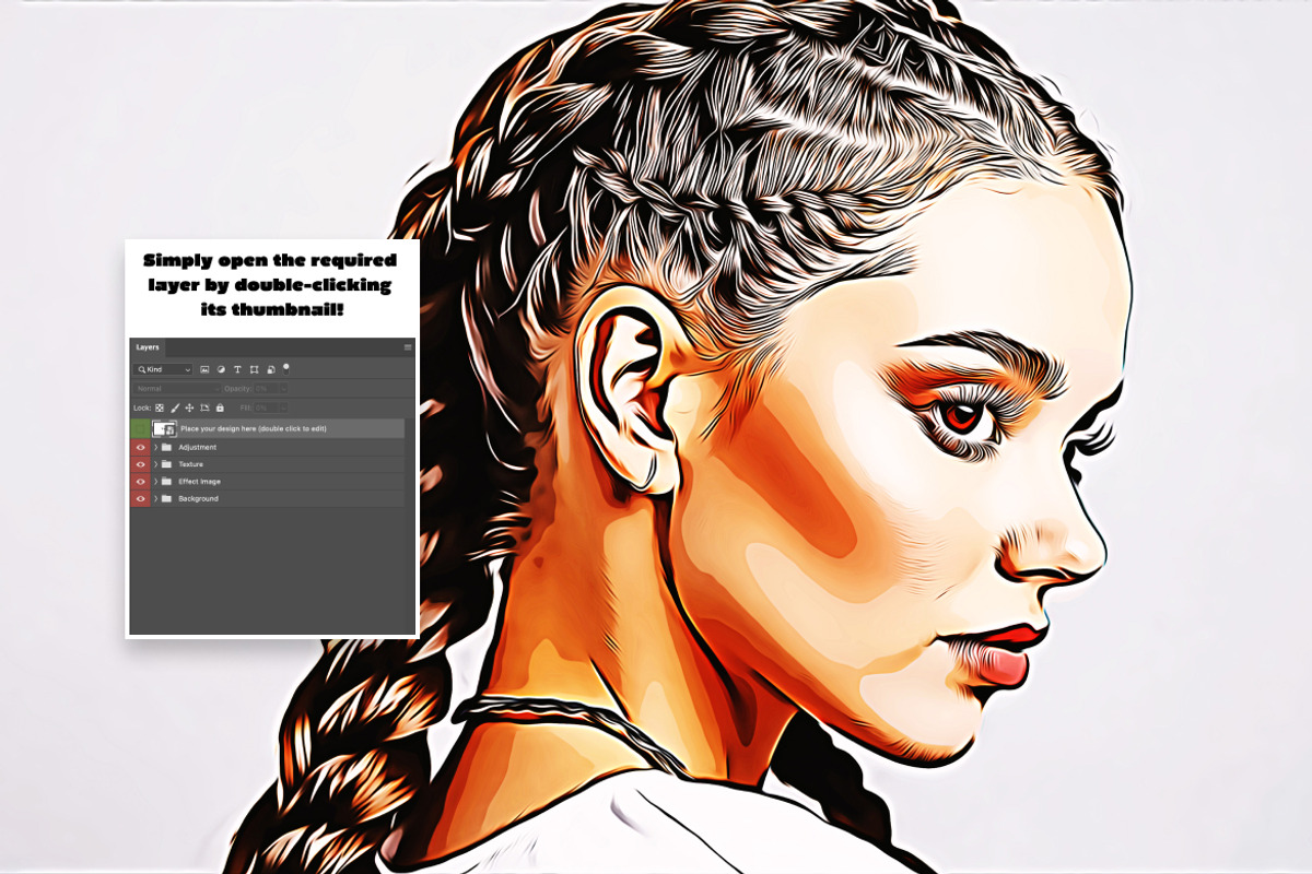 Vectorize Photo Effect, a Layer Style Add-On by dokudokunomi
