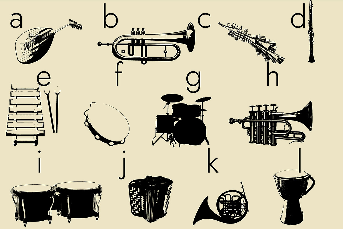 Music Instruments Dingbats Font