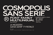 Cosmopolis - Sans serif font family, a Sans Serif Font by Artistic & Unique (Thumbnail 4 of 15)