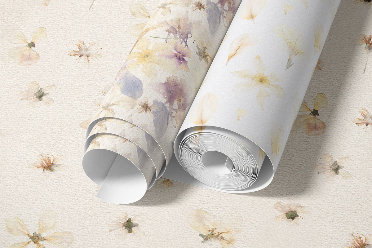 Hana Washi Seamless paper Flower PNG, a Pattern Graphic by mila_leev (Photo 17 of 23)