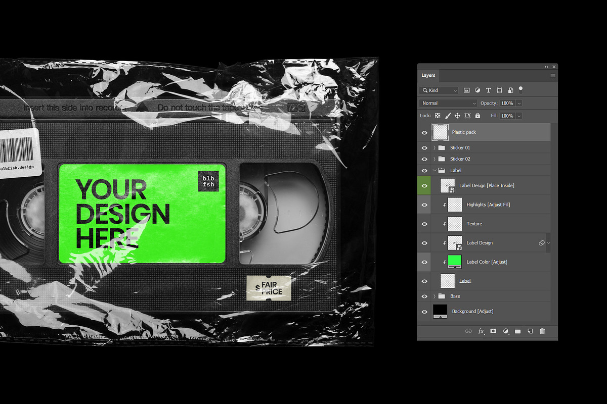 VHS Cassette Mockup, a Product Mockup by BULBFISH (Photo 3 of 8)