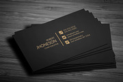 Golden Business Card, a Business Card Template by Helal Shop (Thumbnail 1 of 3)