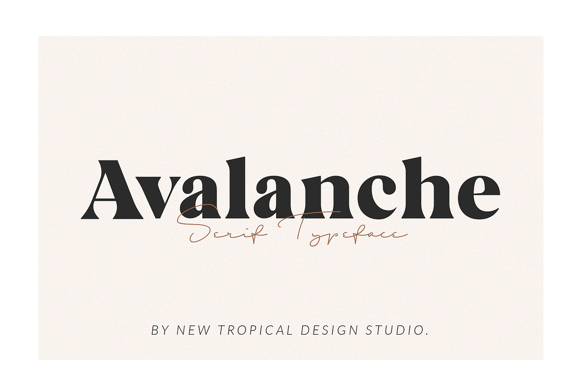 Avalanche - Serif Font
