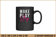 Wake Pray Slay Inspirational SVG, a Seasonal Illustration by Handy Arts Studio (Thumbnail 3 of 3)
