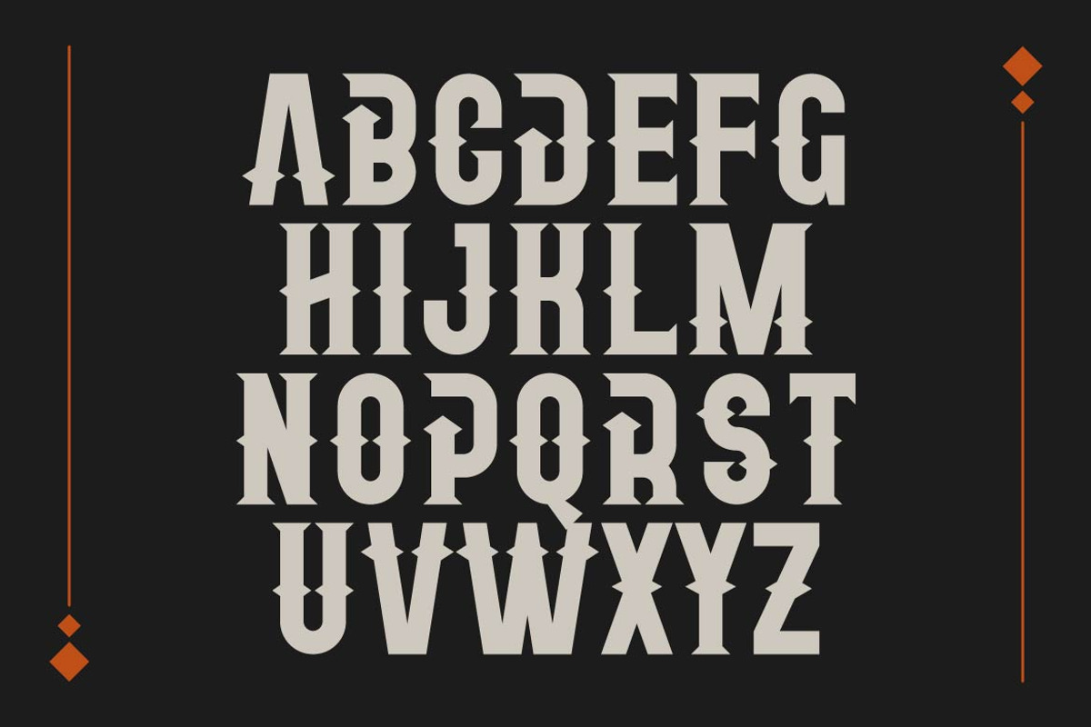 Qosta – Vintage Retro Display Font, a Blackletter Font by Artiveko (Photo 3 of 7)