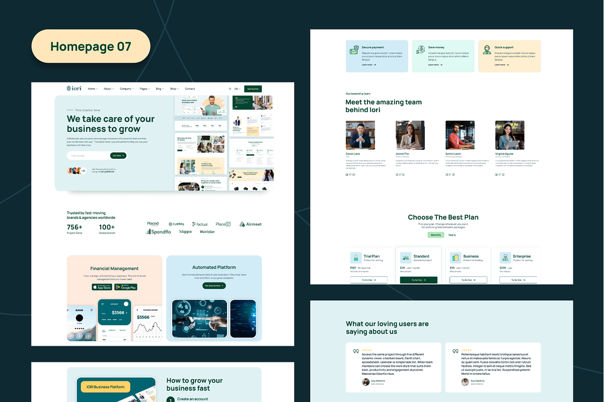 iori - Startup & SaaS Figma Template, an UI Kit Template by AliThemes (Photo 8 of 13)