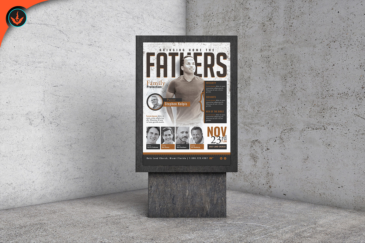 Fathers Church Conference Flyer, a Flyer Template by SeraphimChris (Photo 10 of 12)