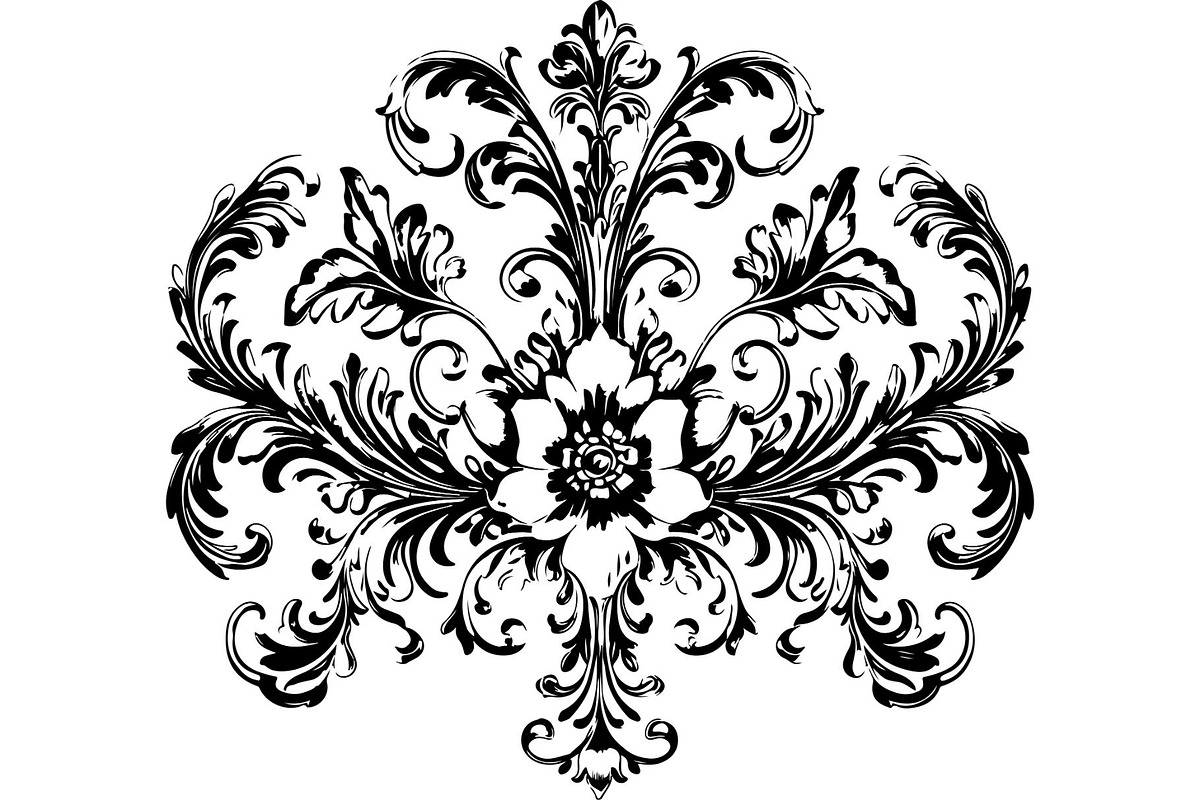 Victorian Floral Damask Ornament, an Object Graphic by Gfx_Store (Photo 25 of 32)
