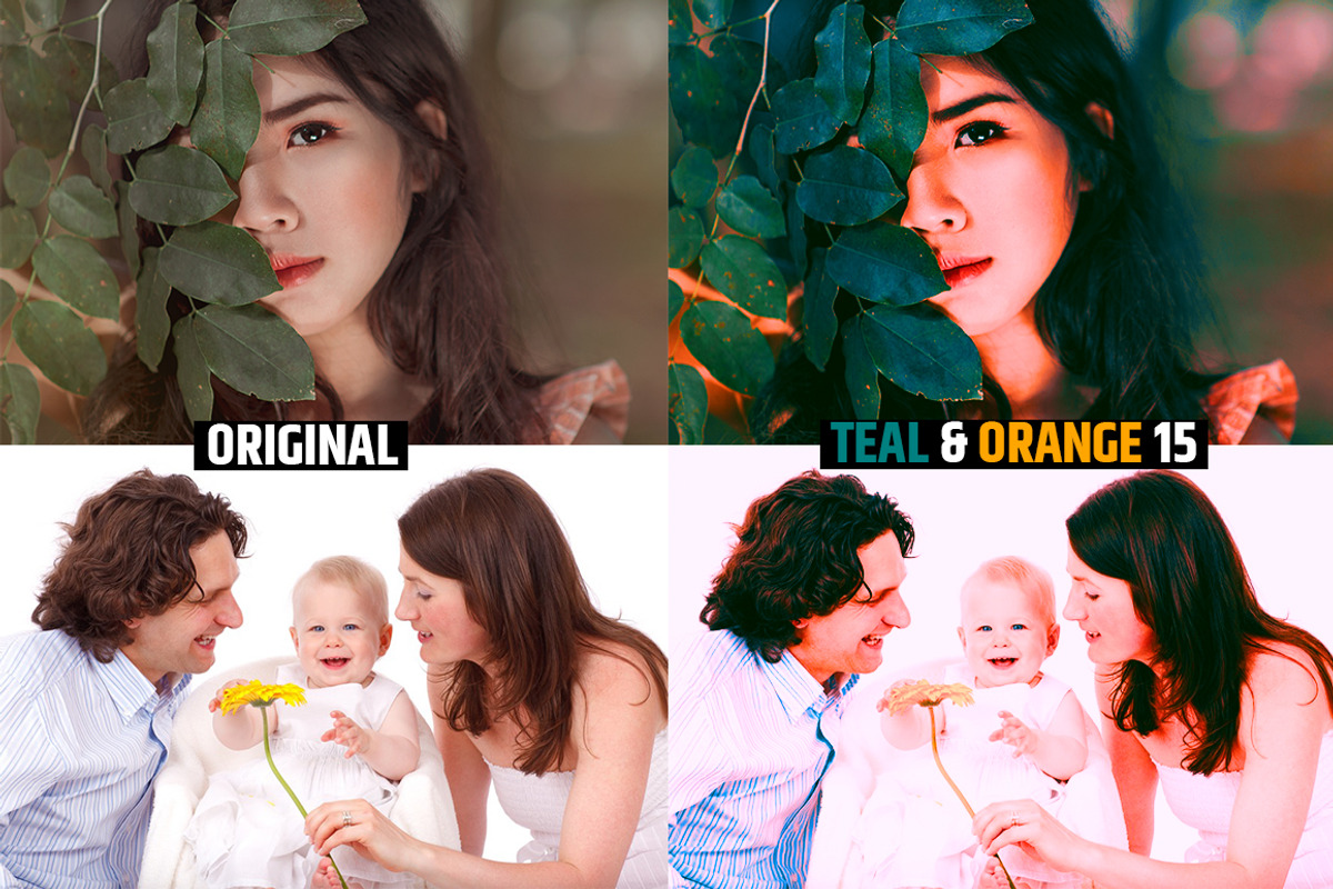 Orange & Teal 30 Cinematic FILM LUTS, a Plug-in Add-On by WeLovePresets (Photo 17 of 61)