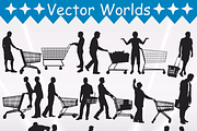 Man With Shopping Cart Svg, an Object Graphic by VectorWorlds (Thumbnail 2 of 3)