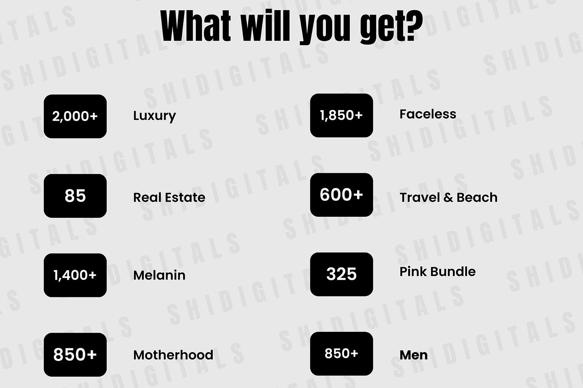 7500+ faceless videos bundle faceles, a Social Media Template by Faceless Aesthetic Videos (Photo 5 of 6)