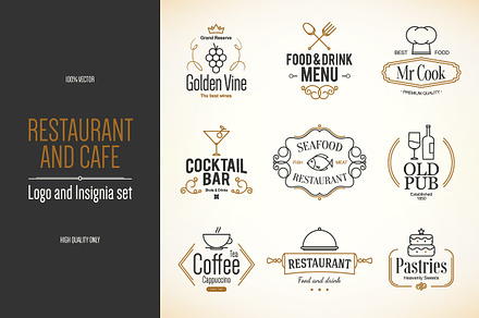 Restaurant Menu & Logos A Creative Market Shop