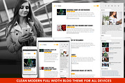 Modern Fluid WordPress Blog Theme, a WordPress Template by Amped Themes (Thumbnail 1 of 4)