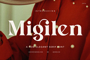 Migilen Modern Serif Font, a Serif Font by Graphicxell (Thumbnail 1 of 8)