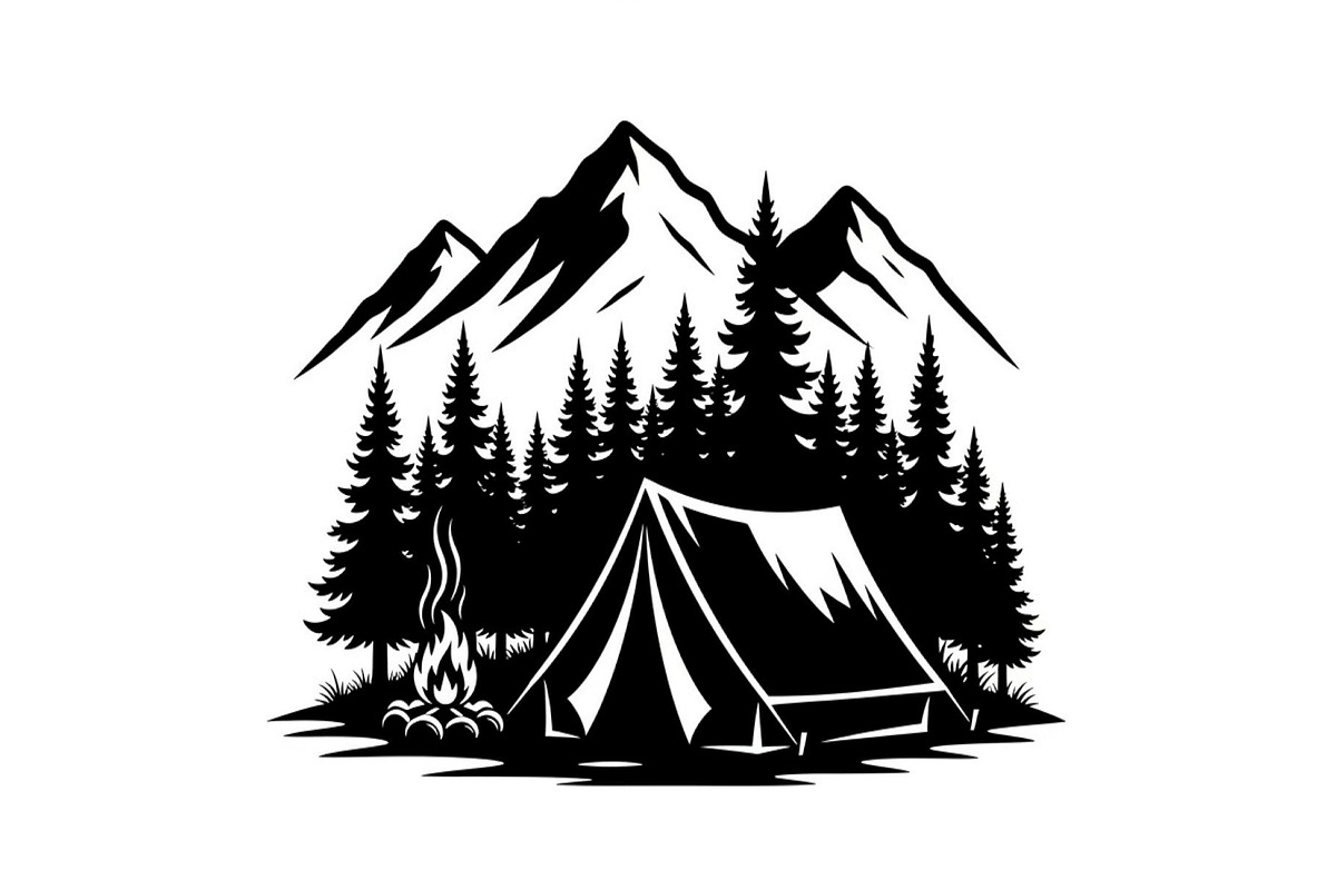 50 Camping Mountain Vector Bundle, an Illustration by jahid234 (Photo 8 of 51)