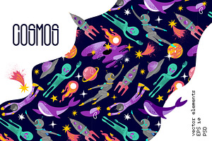 cosmos vector set