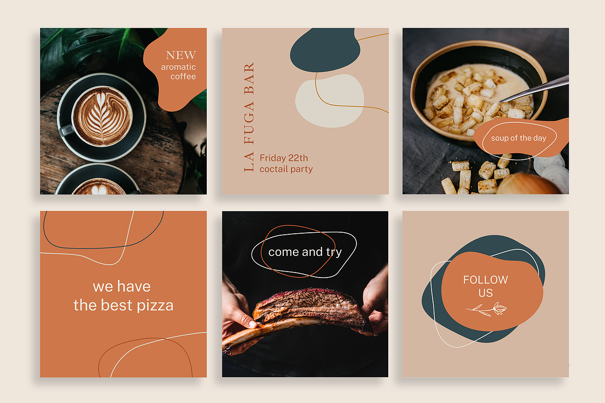 Shapes Instagram Posts Template, a Social Media Template by Wild Ones (Photo 6 of 6)