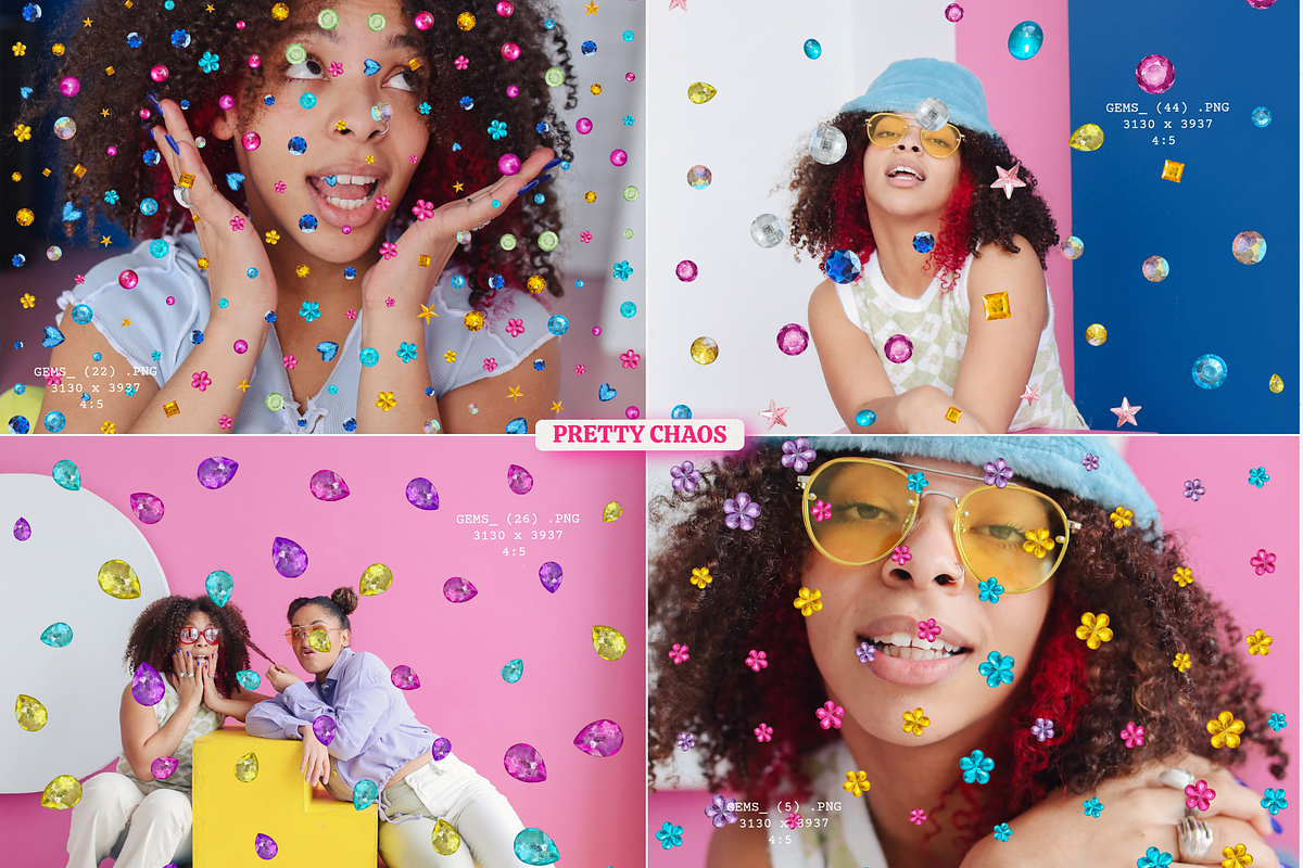 Rhinestone and Gem Photo Overlays, a Texture Graphic by Yana Lesiuk (Photo 3 of 10)