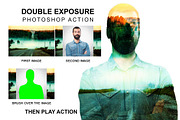 Double Exposure Photoshop Action preview 2
