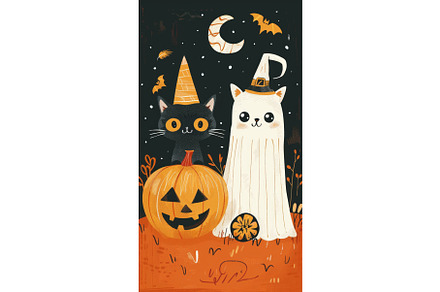 Halloween Party Fun with Ghost and, an Object Illustration by tilialucida