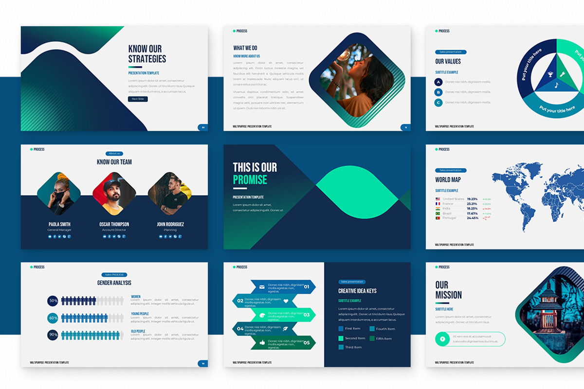 Process Powerpoint Presentation, a Presentation Template by Zacomic Studios (Photo 4 of 7)