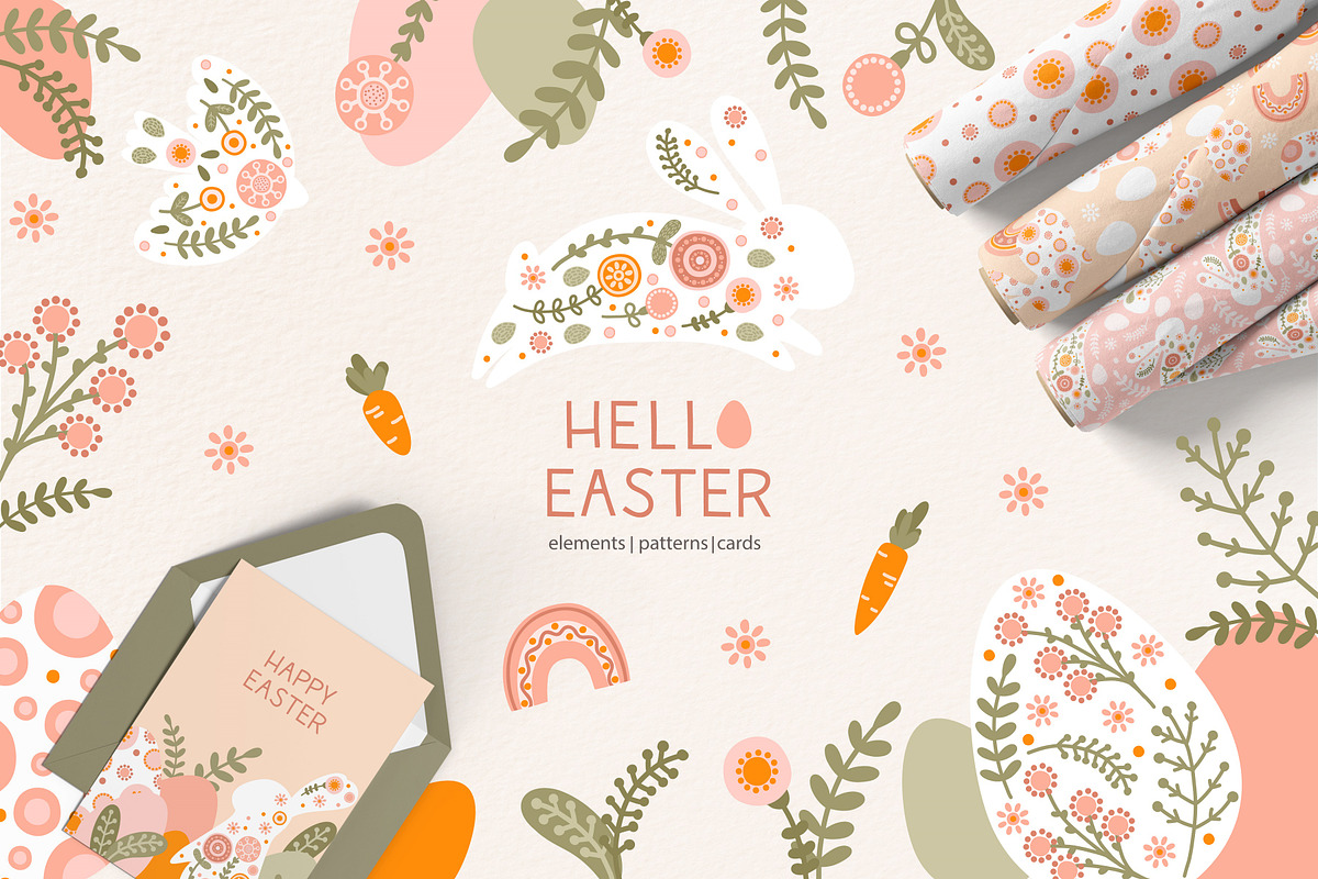 Hello Easter! Spring collection., an Animal Illustration by RinSo_art (Photo 1 of 14)