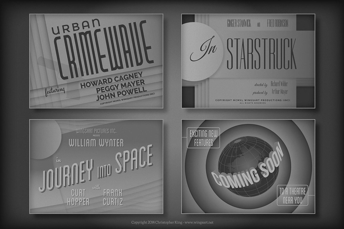 Vintage Hollywood Movie Titles, a Presentation Template by Wingsart Studio (Photo 2 of 5)