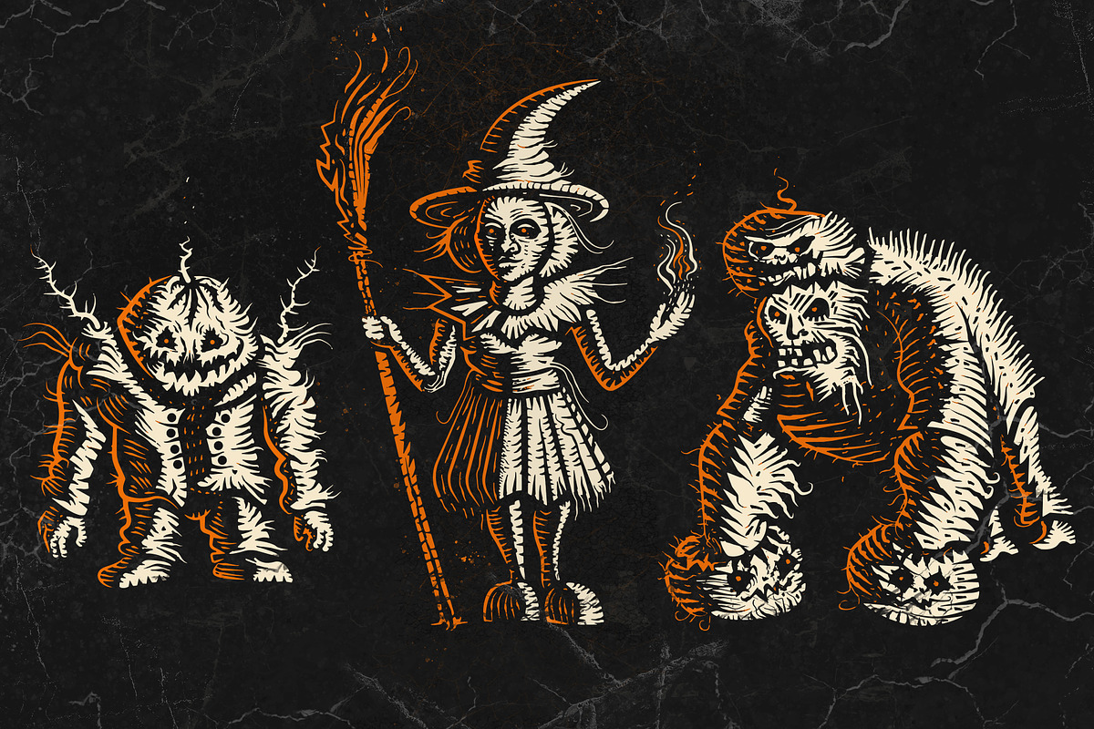 Halloween characters, an Animal Illustration by Sukhochev (Photo 2 of 4)