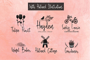 Bloem Garden Font-Watercolor Package