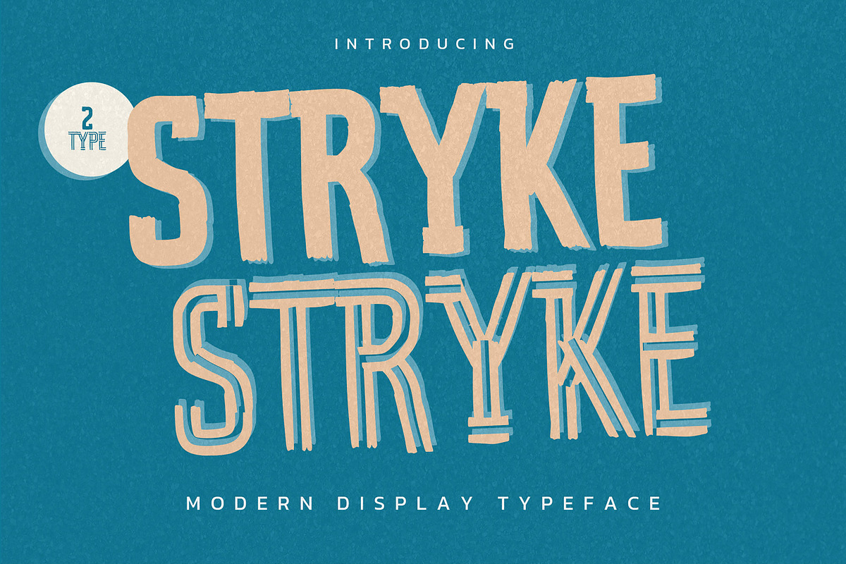 STRYKE - Modern Display Typeface, a Font by Gassstype (Photo 1 of 8)