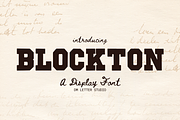 Blockton, a Slab Serif Font by Dm Studio (Thumbnail 1 of 10)